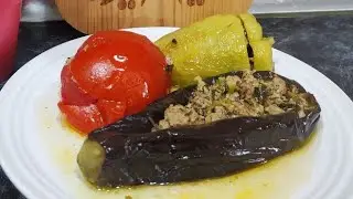 Pomidor🍅badımcan🍆bibər🌶️dolması