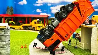 Top DIY GARBAGE Truck Crashed From The Bridge! Rescue Mission I Diesel engine I diy tractor