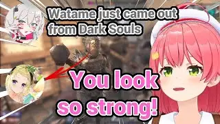 Miko Want to Go To Australia and Then Watame Came in With Dark Souls Armor in Hololive 7 Days to Die