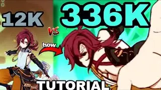 HEIZOU SKILL 12K TO 336K NUKE TUTORIAL F2P [GENSHIN IMPACT]