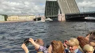 Парад ВМФ кораблей Россия, Санк-Петербург 19.07.2023 год.