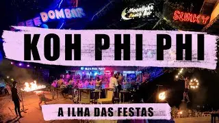 🎉 FESTAS em KOH PHI PHI: Noite, Bares, Shows de Fogo e Baladas na Ilha! 🌴🔥