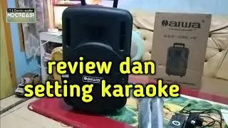N AIWA WAS 108LVE | Setting Karaoke