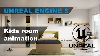 Unreal Engine 5 realistic kids room.