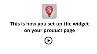 Widget installation on product page