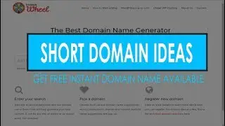 GET FREE INSTANT SHORT DOMAIN NAMES IDEAS (2020)