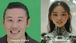 Facial Expression Transfer via AI 4k!