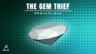 The Gem Thief - Gemstones, Emeralds and Diamonds IMM Brush for ZBrush 2022