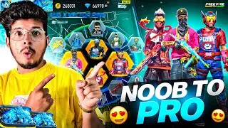 Free Fire 😱He Challenged Me ₹10,000 For Noob To Pro Id In 8Mins😍 -Garena Free Fire