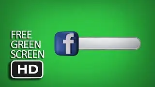 Free Green Screen - Facebook Logo + Bar Template