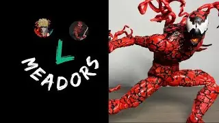 Hasbro marvel legends 2020 carnage (absolute carnage) venompool baf wave action figure review
