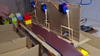 Production line Simulator - Stm32f407vgt6 - Arduino Sensors - Servos