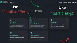 Step-by-Step Client Portfolio with Parallax & Particles.js | HTML, CSS, JS
