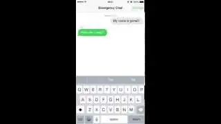 Emergency Chat iOS App