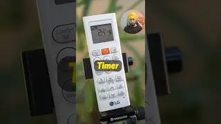 LG AC Remote Control Guide ❄ Timer ❄ #shorts #remotecontrol #airconditioner