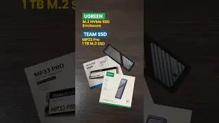 Ugreen M.2 NVMe SSD Enclosure with MP33 PRO 1TB M.2 Gen3 NVMe SSD