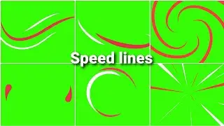Speed line green screen effect 2020