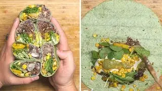 MUSHROOM AND QUINOA SPINACH BURRITOS FOR THE FAMILY | THE RAW BOY