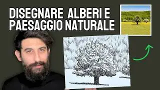Disegnare gli alberi e il paesaggio naturale