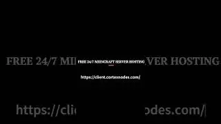 FREE 24/7 MINECRAFT HOSTING #shorts #minecraft #minecraftserver #24x7server  #free