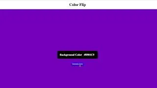 JavaScript Project: Color Switcher App #shorts #css