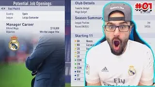 REAL MADRID OFFER ME THE JOB! - FIFA 18 Career Mode #01