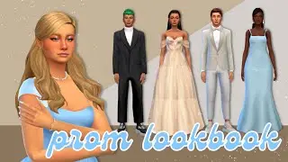 PROM LOOKBOOK ✨ || Sims 4 Prom Looks || + CC list