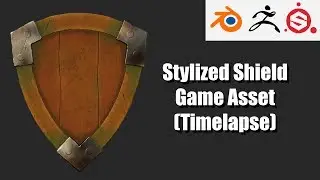 Stylized Shield Game Asset - Blender 2.8, Zbrush and Substance painter