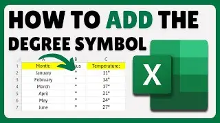How To Insert Degree Symbol In Excel (2024)