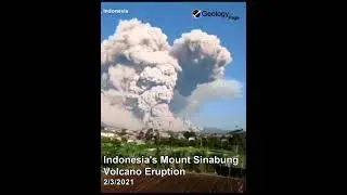 Indonesia's Mount Sinabung Volcano Eruption, March 2021