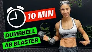 Intense 10 Minute Dumbbell Core Workout | Abs & Obliques!