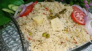 Matar aloo pulao recipe|matar pulao banane ka tarika|matar white pulao@jiya's cooking & traveling