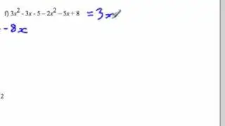 Operations with polynomials 1d :  Adding and subtracting monomials and polynomials