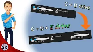 How to Extend C Drive in Windows 10 without Software | Tech SK