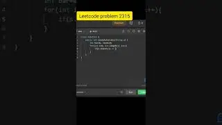 Count Asterisk #leetcode #java #shorts