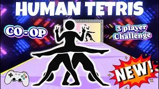 Human Tetris 3 Player Co-op | Full Body Team Challenge | Immersive Interactive Warm Up