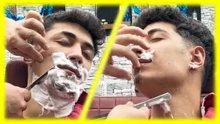 Happy Customers Enjoying a Relaxing ASMR Beard Shave