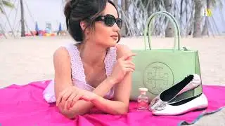 Cinta Laura Siap Sambut Musim Panas Dengan Tory Burch