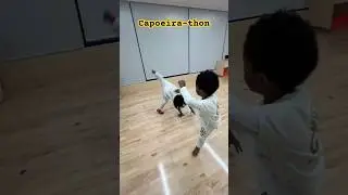 How we keep our 5 year old engaged Capoeira-thon #brooklynkids #capoeira #tbt