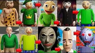 Evolution of Baldi in Baldi's Basics 2019