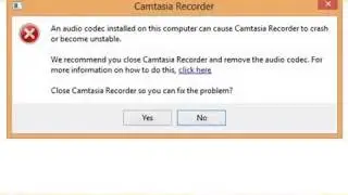 How To Fix Error In Camtasia Studio 9