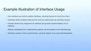 Example Illustration of Interface Usage | Lecture 20: Interface-I