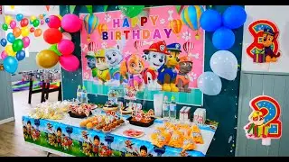 🥳 Decoración Fiesta Cumpleaños Patrulla Canina - Party Paw Patrol 🎉