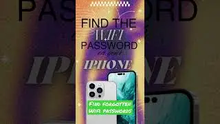 How to Find the Password for any previously connected WiFi Network on your iPhone. #iphone #shorts
