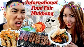 Food Fair Fun: Sampling Some of the World's Best Cuisines 🤤🥖🥘 #mukbang #food #vlog