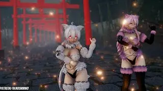 【MMD】Follow The Leader || Haku & Luka (Cat Suit)