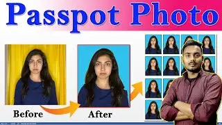 How to Make Passport Size Photo in Photoshop 🖼️ | Background Change & Editing Tutorial 🎨