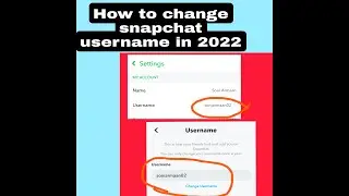 how to change snapchat username in 2022.. 💯% working