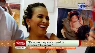 Fabiola Veliz realizó una sesión de fotos a la pequeña Victoria