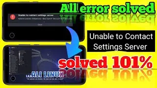 how to Solved unable to contact setting server | How to solved 'dbus-launch' no souch file directory